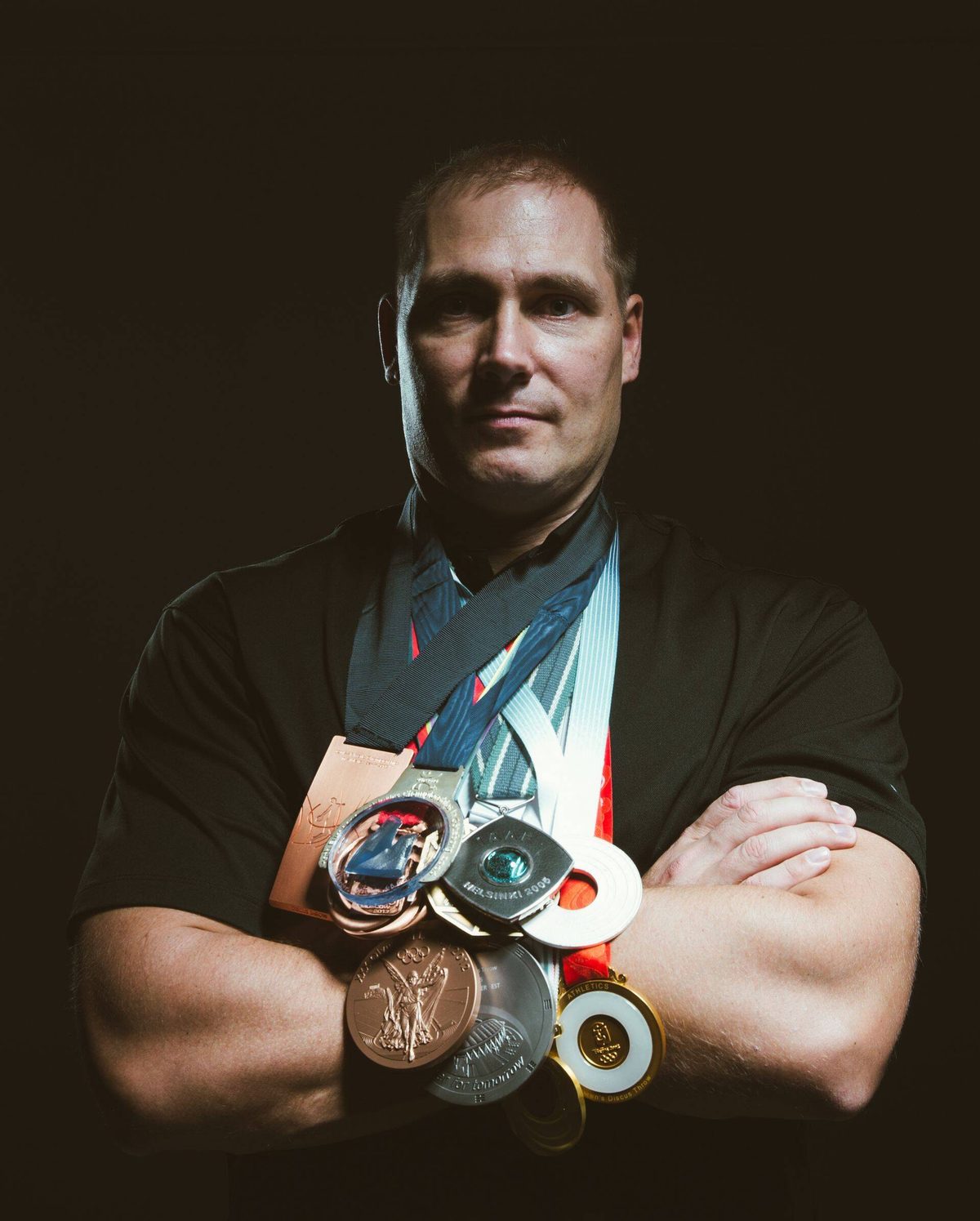 Gerd Kanter with his international medals
